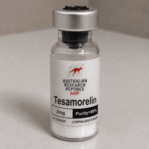 Tesamorelin Australia premium peptide vial for fat metabolism and body composition research